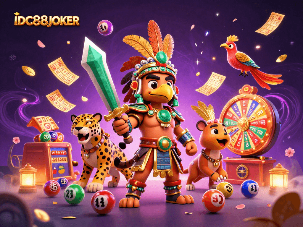 Experience the exhilarating world of IDC88JOKER online gaming with vibrant casino elements.