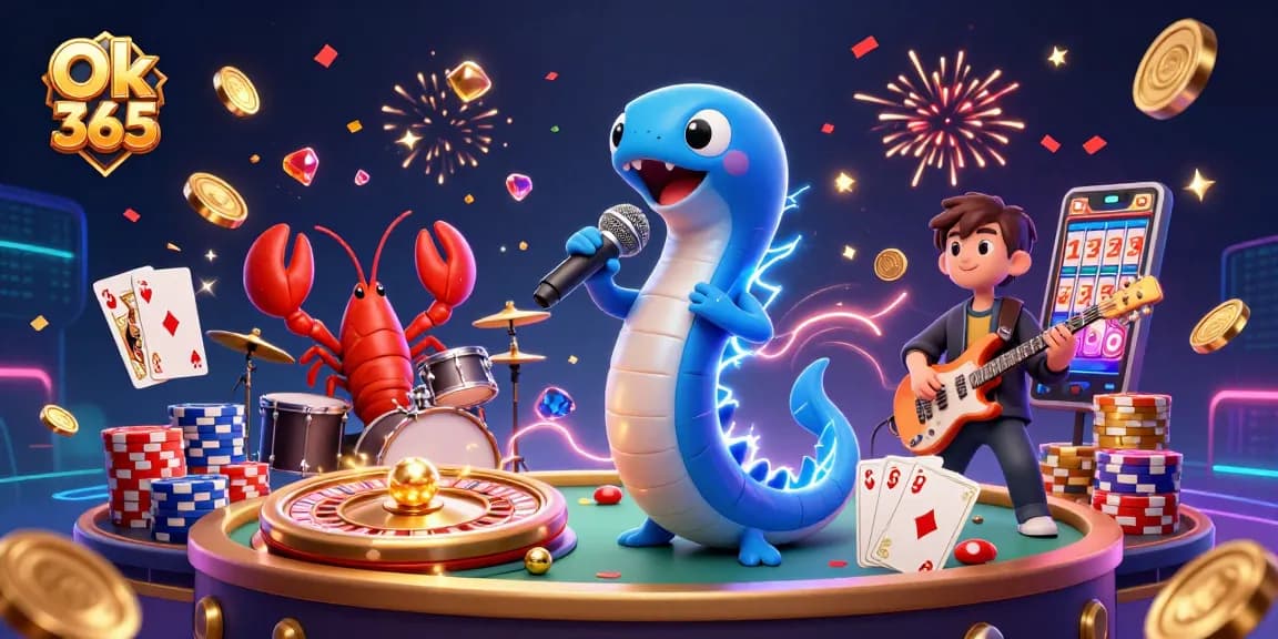 Experience the thrill of winning at Ok 365 with an exciting underwater casino scene.