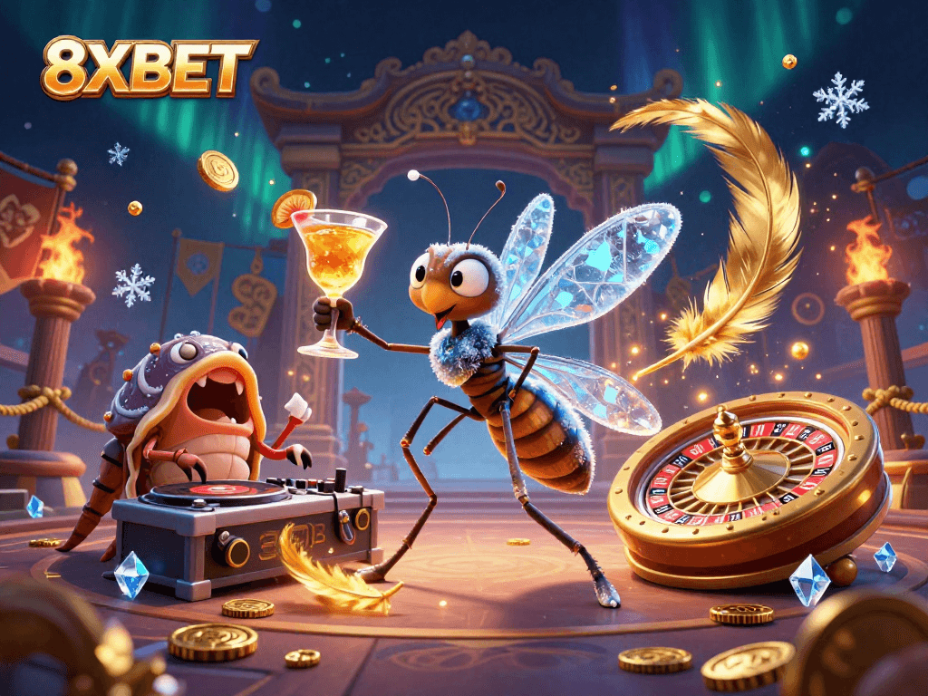 Experience the vibrant world of gambling with 8XBET's enchanting casino mascot, bringing excitement and rich rewards.