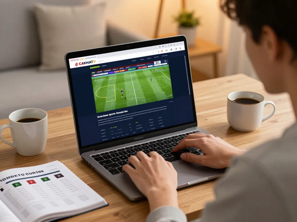 Placing strategic bets on CAKHIATV for live football matches with an engaging home setup