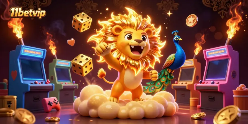 Engage with exhilarating actions at 11betvip, as the sun lion and dazzling game elements create a thrilling casino atmosphere.