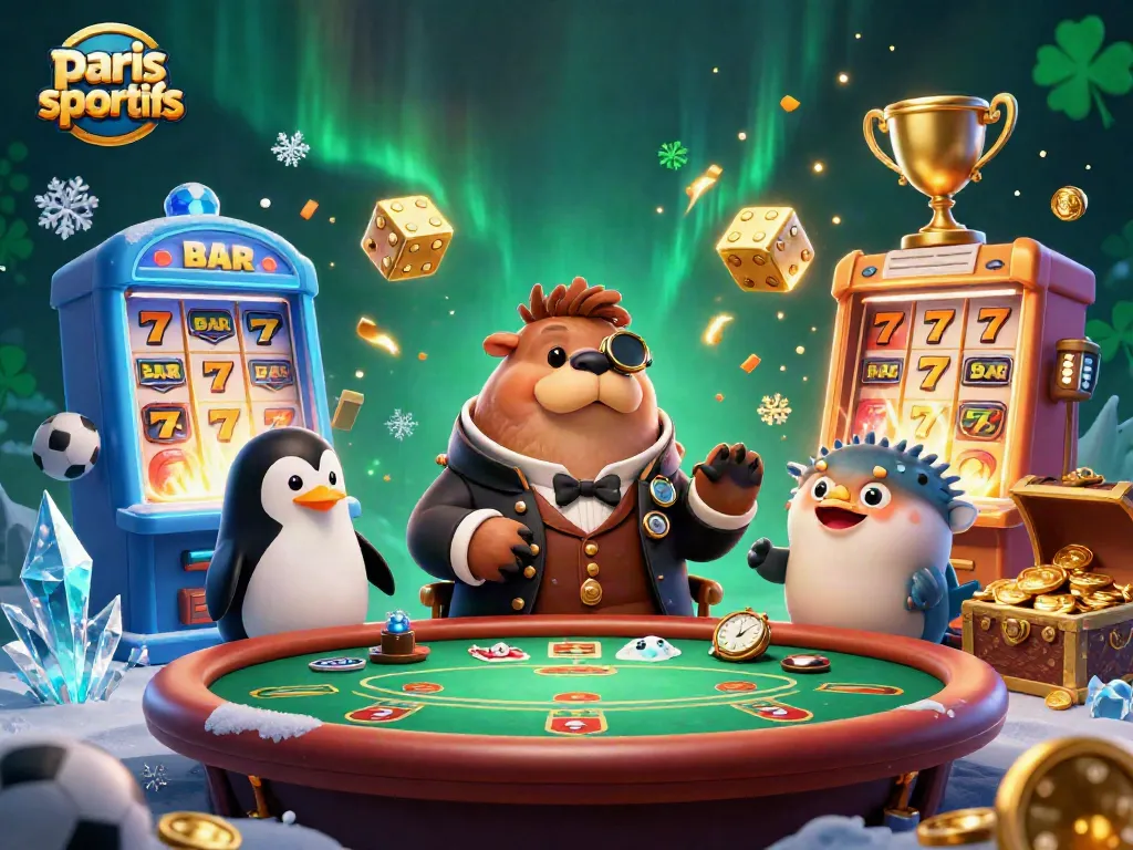 Engage in paris sportifs action with a jolly walrus, sophisticated penguin dealer, and bluffing pufferfish.