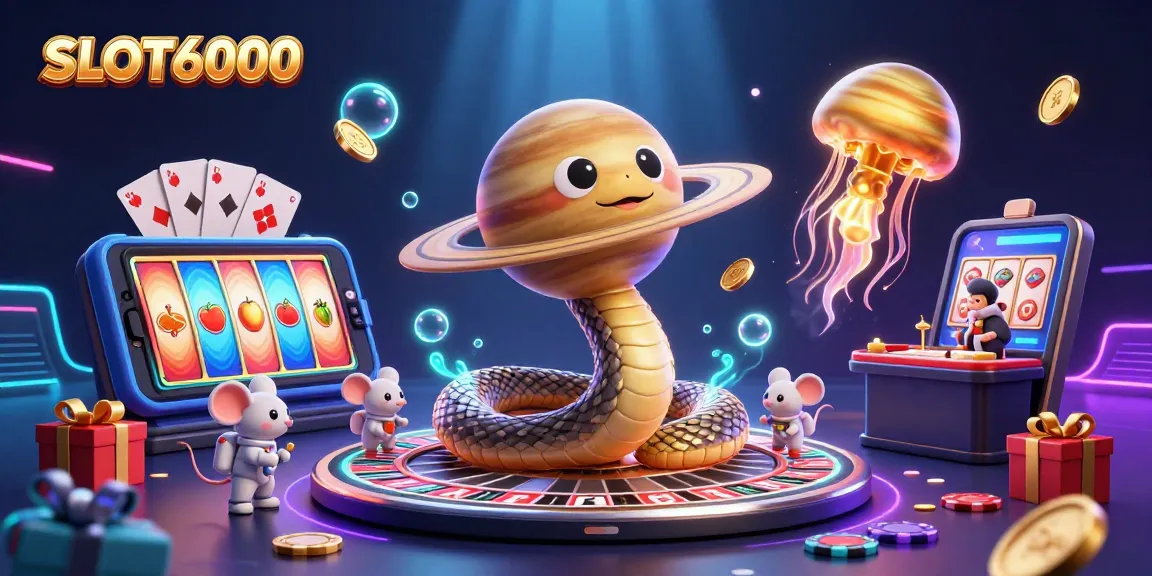 SLOT6000 offers an exciting cosmic-themed casino adventure with action-packed gameplay and vibrant elements.