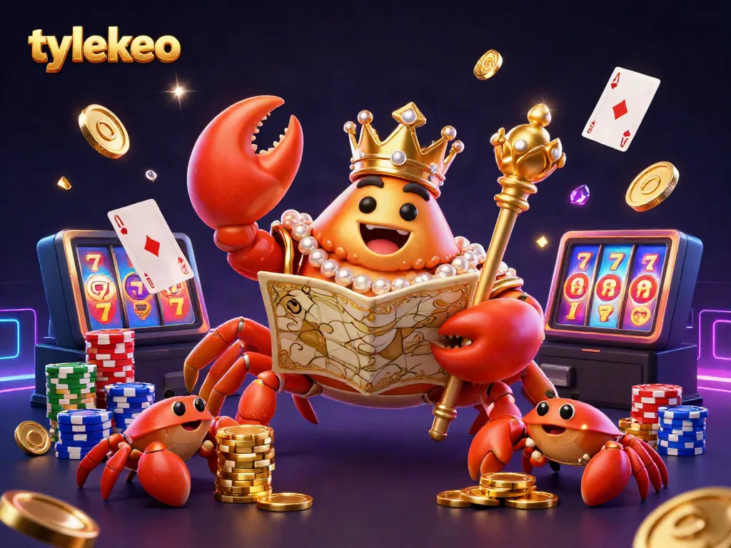 Join the action with tylekeo's golden crab emperor and vibrant casino elements for a thrilling gambling experience.