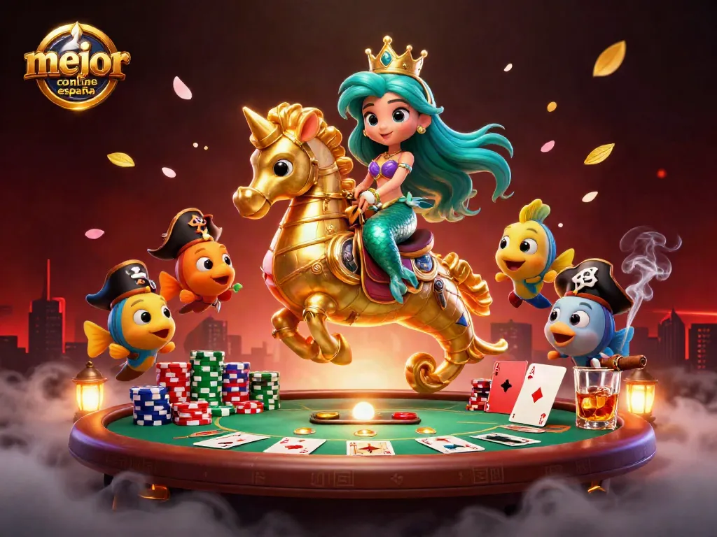 Disfruta de la experiencia de juego en el mejor casino online España con divertidos personajes y elementos de juego.