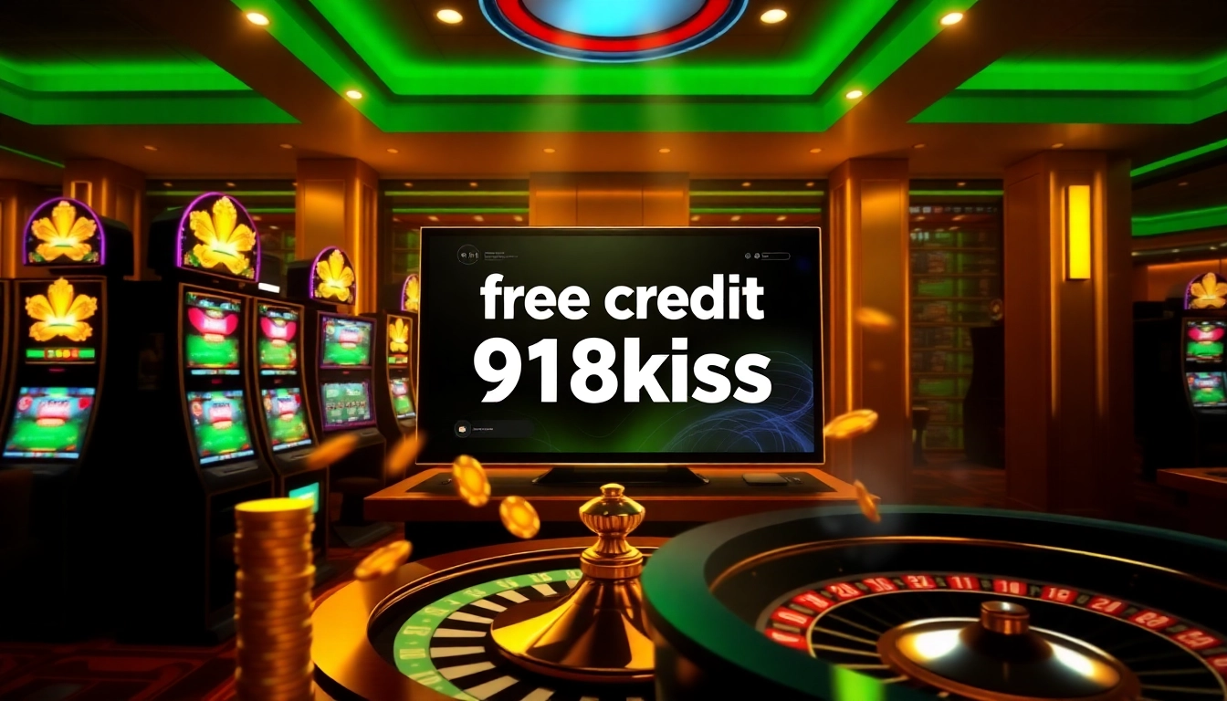 Experience excitement with free credit 918kiss as you engage in thrilling casino games