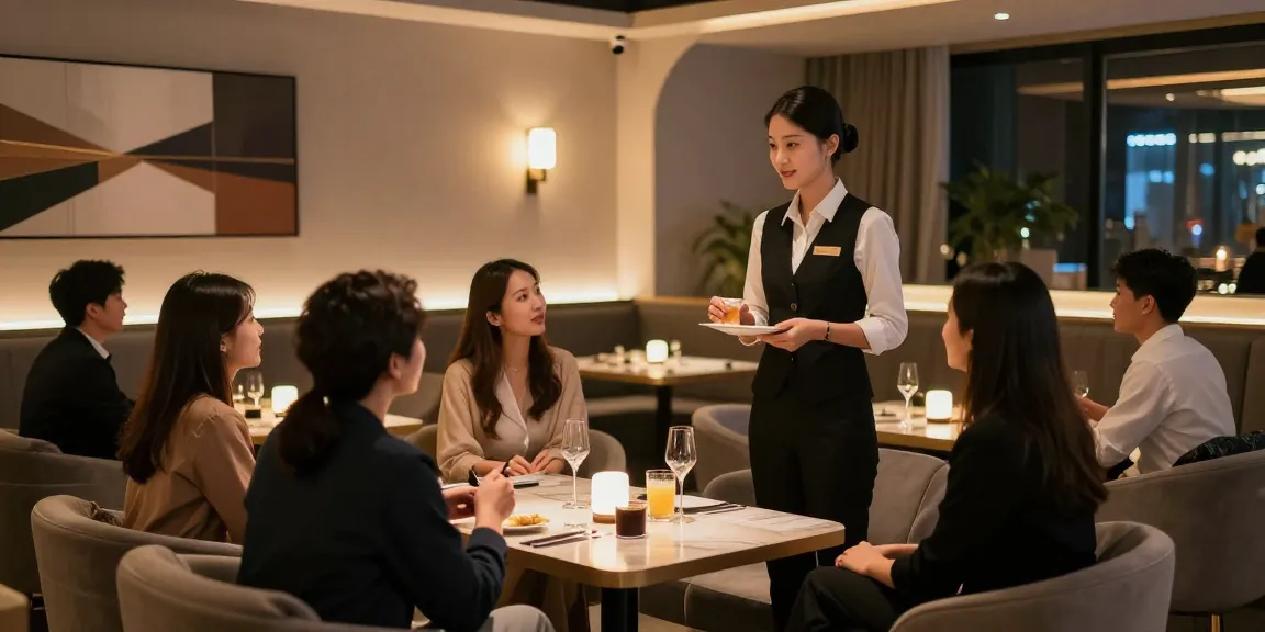강남 타이밍의 고급스러운 쩜오 룸에서 호스트와 손님이 편안한 대화를 나누는 모습