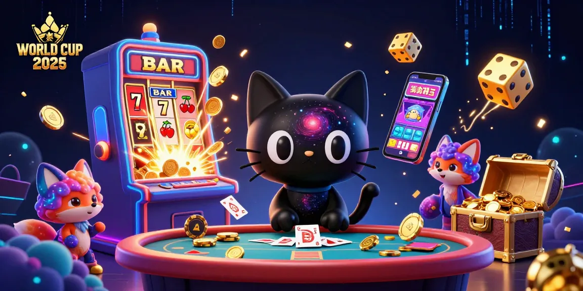 Experience the thrill of WORLD CUP 2026 at a cosmic casino with colorful elements and winning opportunities.