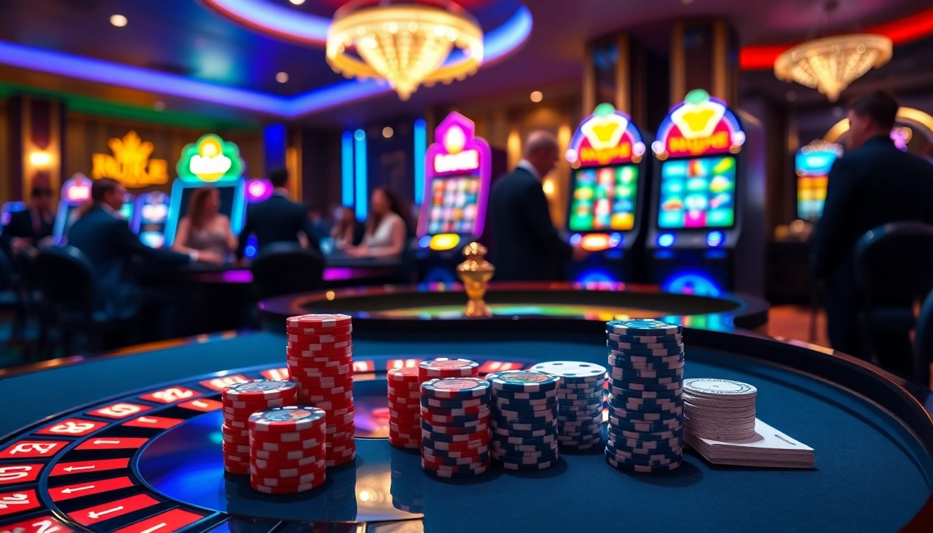 Experience excitement at LUCK 8 with vibrant casino games and roulette action.