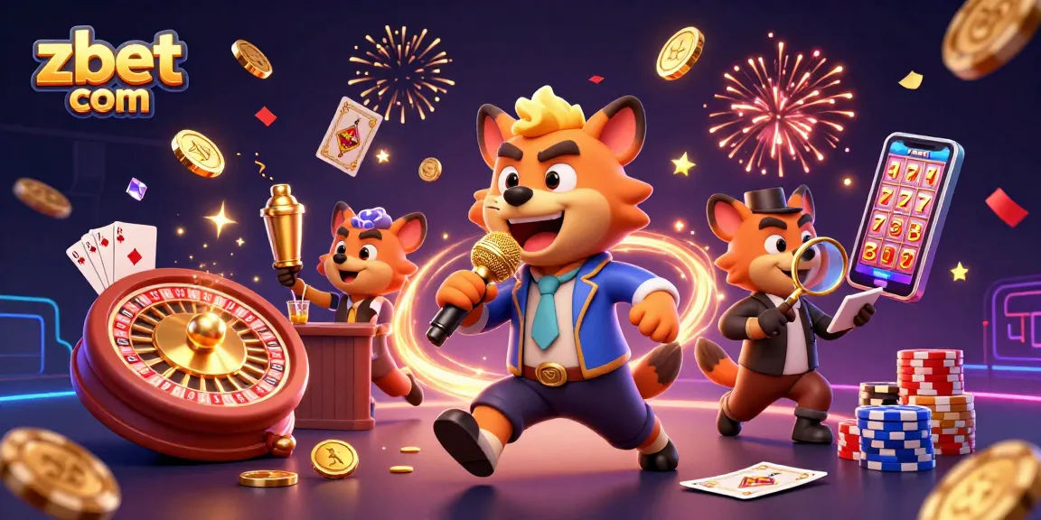 Experience lively entertainment at zbet com's casino with hyenas in action, mixing drinks and telling jokes!