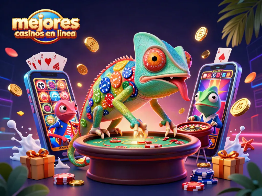 Los mejores casinos en línea ofrecen juegos emocionantes y gráficos atractivos en una escena vibrante.