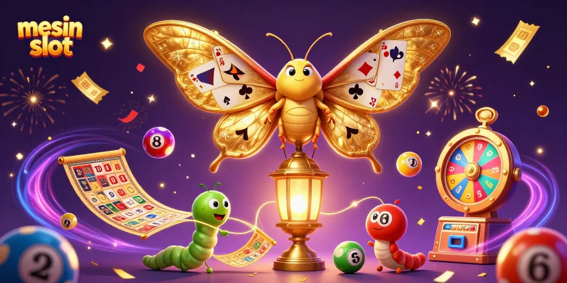 Engage with exciting mesin slot experiences featuring vibrant lottery balls, spinning wheels, and golden tickets.
