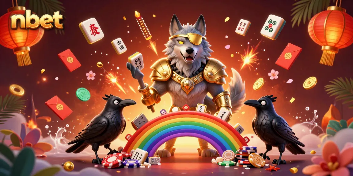 Experience the excitement of nbet gaming with an epic scene featuring mythic characters and casino elements.