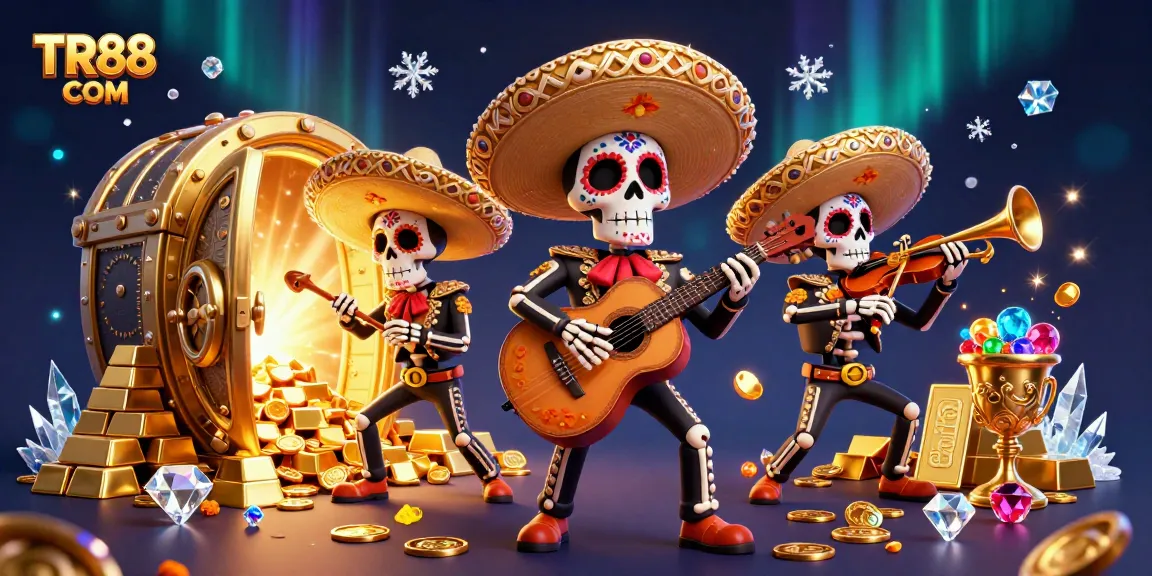 Experience thrilling wins with TR88 COM in this vibrant casino illustration!