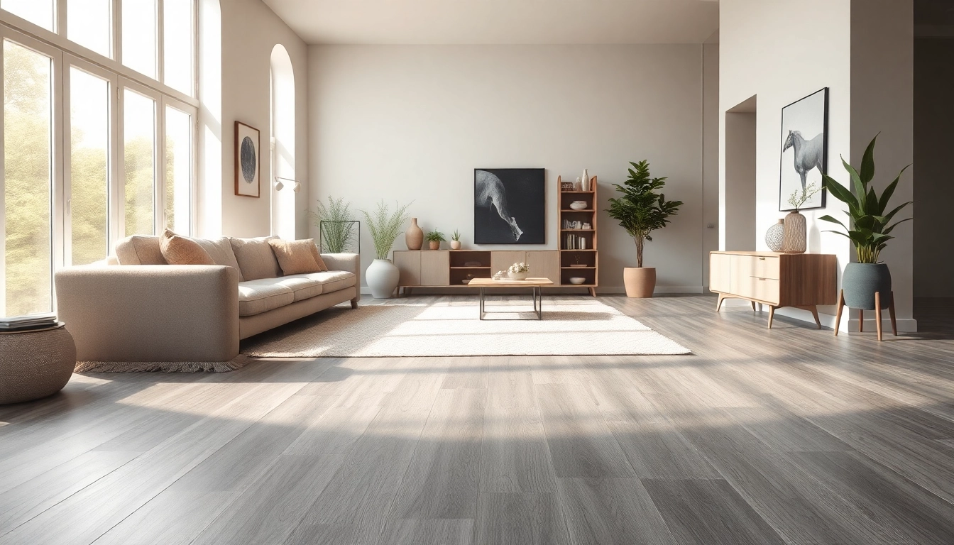 Transform your space with stylish grey vinyl flooring, enhancing modern home decor.