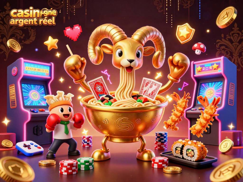 Découvrez l'illustration d'un casino en ligne argent réel avec des personnages amusants et interactifs.