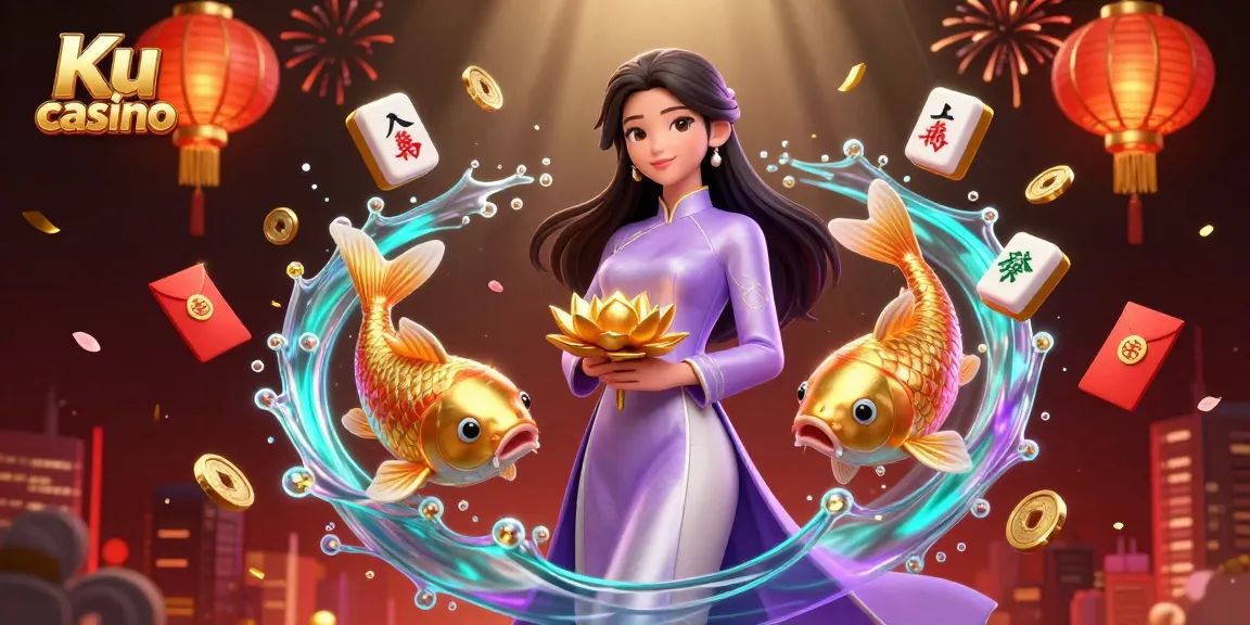 Engage with Ku casino's vibrant gaming atmosphere featuring 3D characters and dynamic elements.