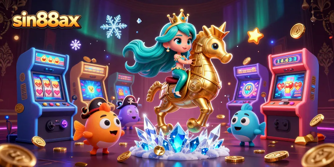 Experience thrilling gameplay with sin88ax as the mermaid princess and seahorse unveil captivating casino adventures!