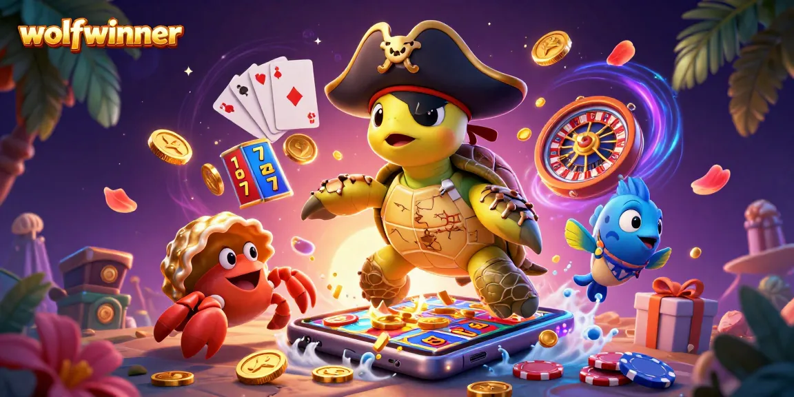 Join the fun at wolfwinner with this vibrant 3D casino scene featuring exciting slot game elements.