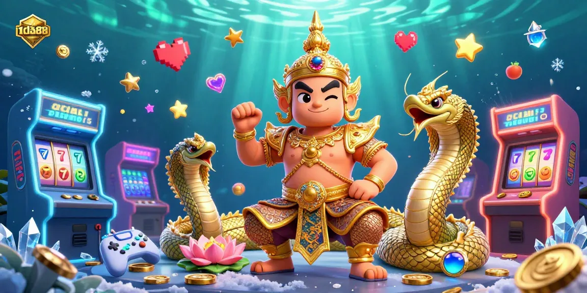 Engage with 1da88's dynamic slot gameplay featuring colorful characters and casino elements.