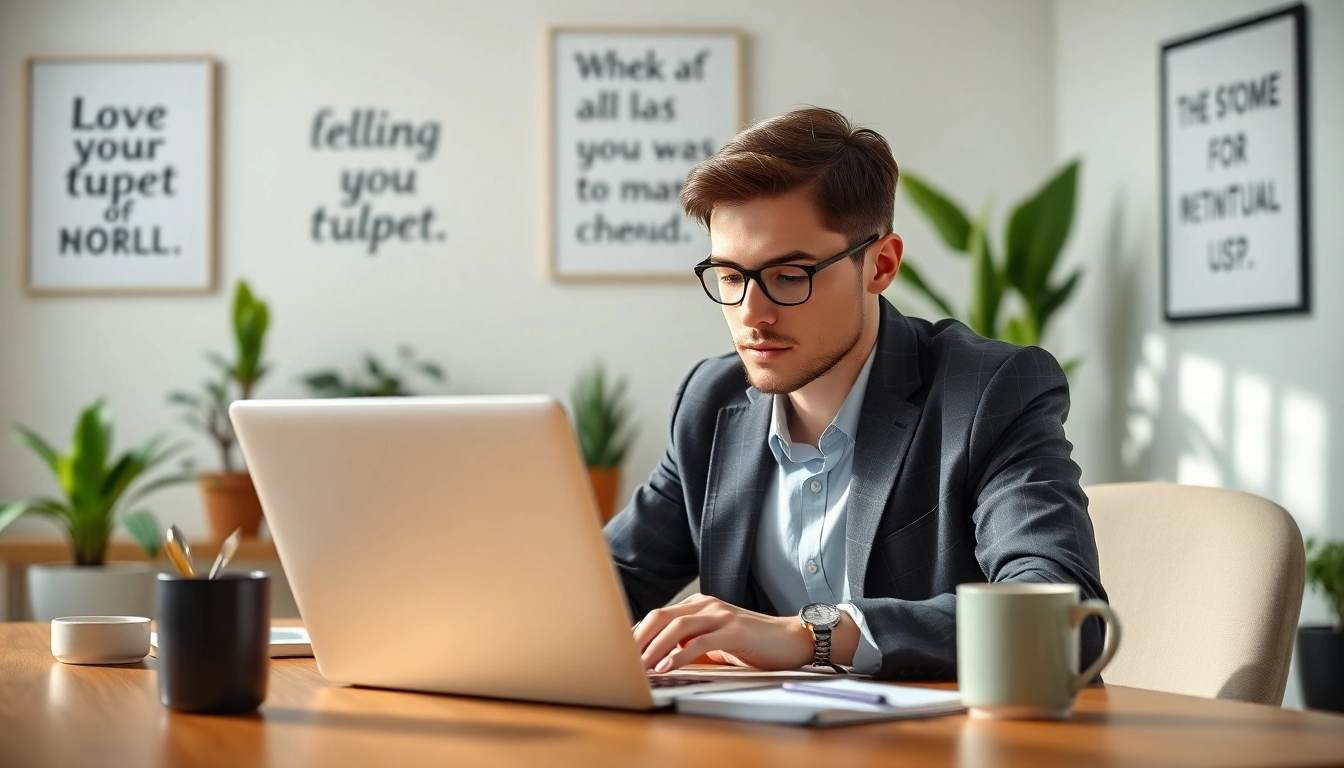 Complete the eta application uk efficiently at a cozy office desk, highlighting focus and clarity.
