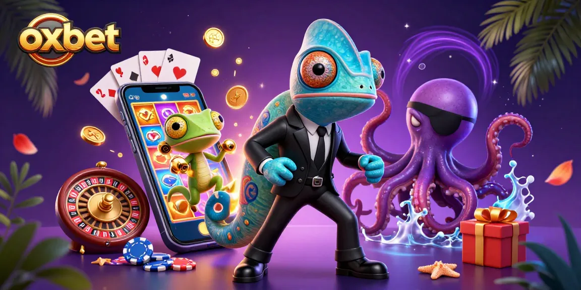Experience the thrill of oxbet with a vibrant 3D casino scene featuring dynamic game elements.