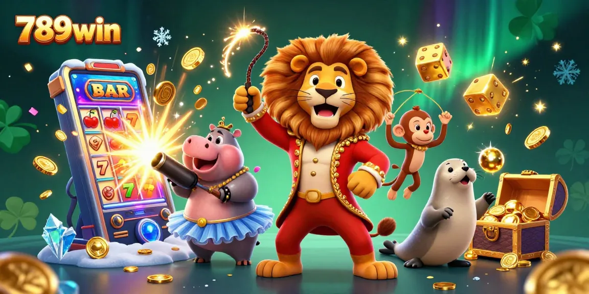 Experience the excitement of 789win with the dynamic 3D illustration showcasing casino adventures.