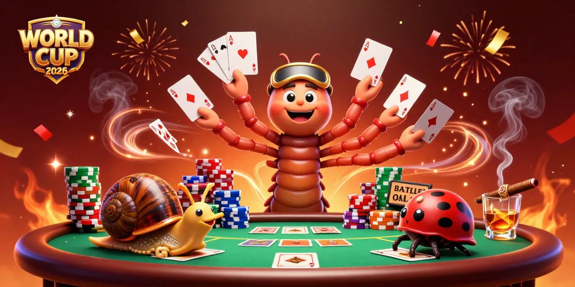 Engage with the excitement of WORLD CUP 2026 through a vibrant casino scene with playful characters.