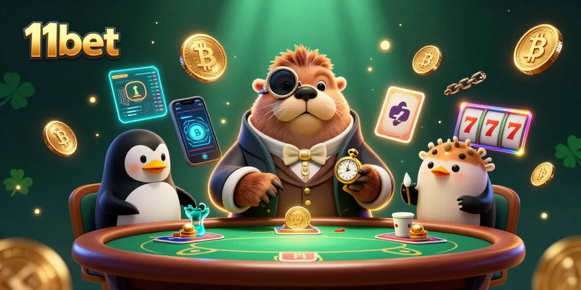 Experience thrilling gameplay with 11bet's underwater casino featuring poker and crypto elements.