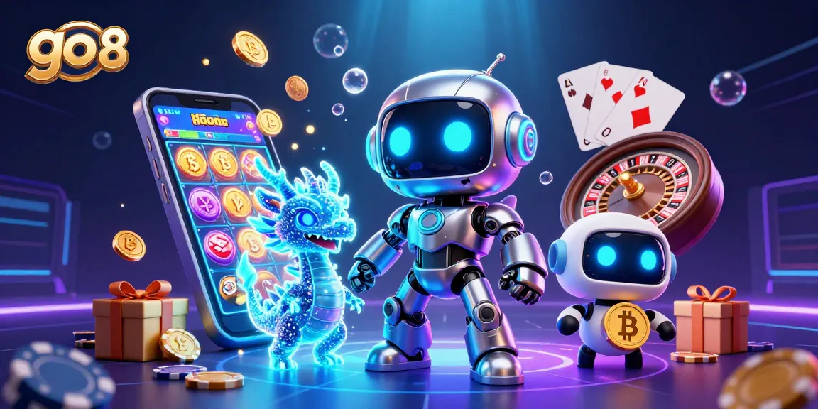 Experience thrilling games at go 88 with a vibrant scene of an interactive casino illustration.