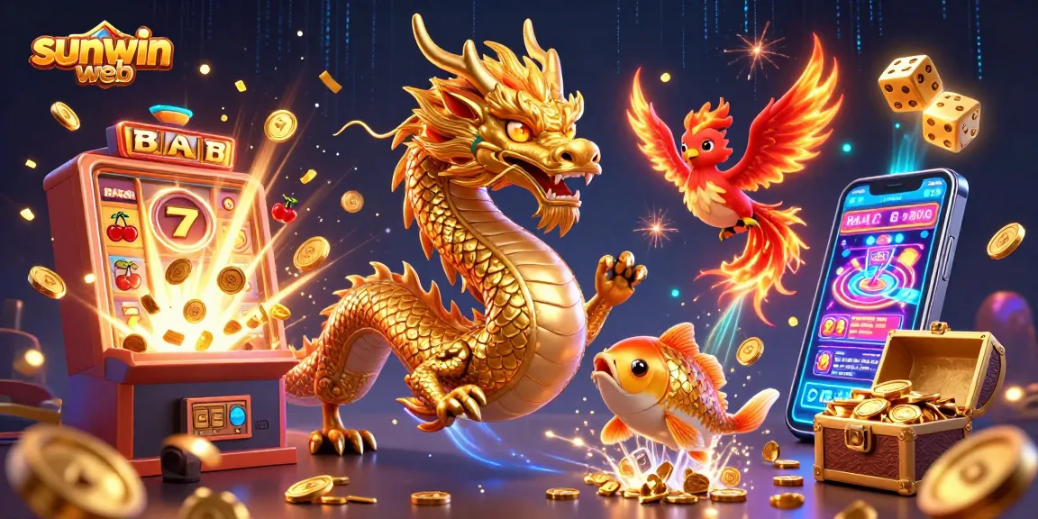 Experience thrilling wins at sunwin web with dragon, phoenix, and koi gaming elements.
