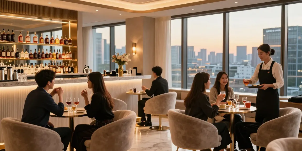 강남타이밍 쩜오의 고급스러운 인테리어와 우아한 분위기