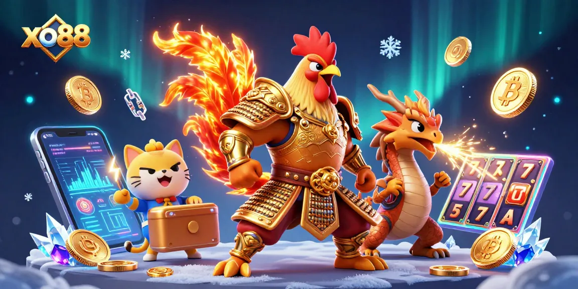 Experience the thrilling vegas-style slots with xo88 featuring animated characters and crypto elements.