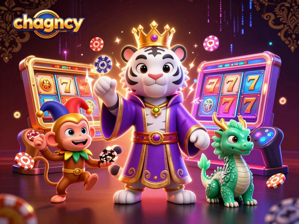 Engage in vibrant gaming action with chagency's thrilling bonus buy slots experience featuring lively characters and casino elements.