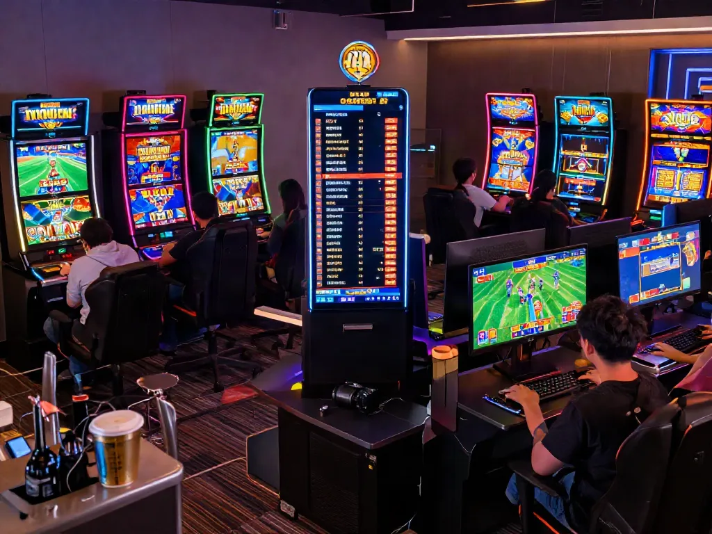 Players enjoying the QQMacan gaming platform with vibrant graphics and engaging atmosphere.