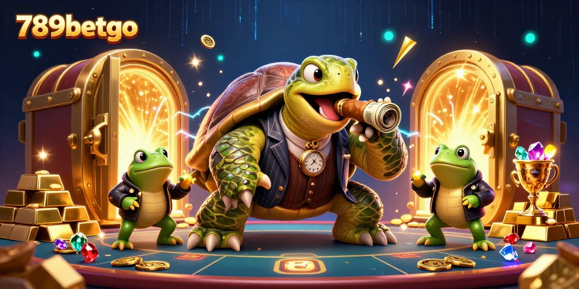 Engage with vibrant casino action featuring 789betgo's playful characters in a dynamic 3D illustrative scene.