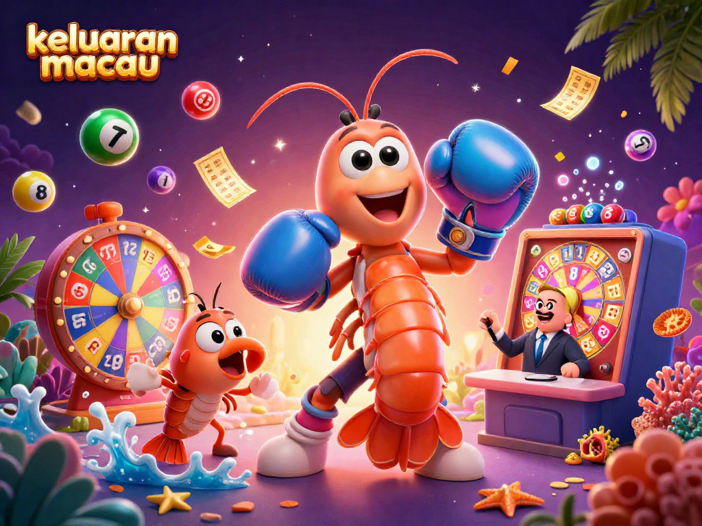 Engage with keluaran macau vibrant lottery scene featuring colorful balls and animated prize elements.