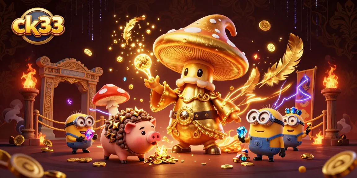Win with ck33 in this vibrant online casino scene filled with magic and treasure!