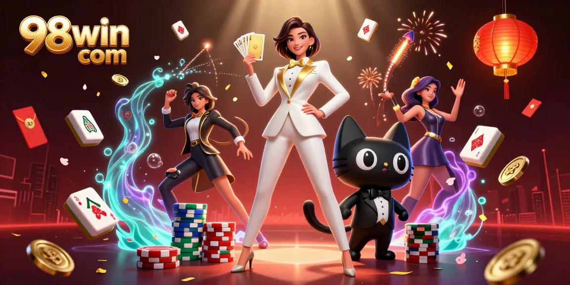 Experience thrilling gameplay at 98win com with vibrant casino elements and charming characters.